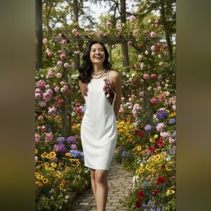 Bisou Bisou Elegant White Dress